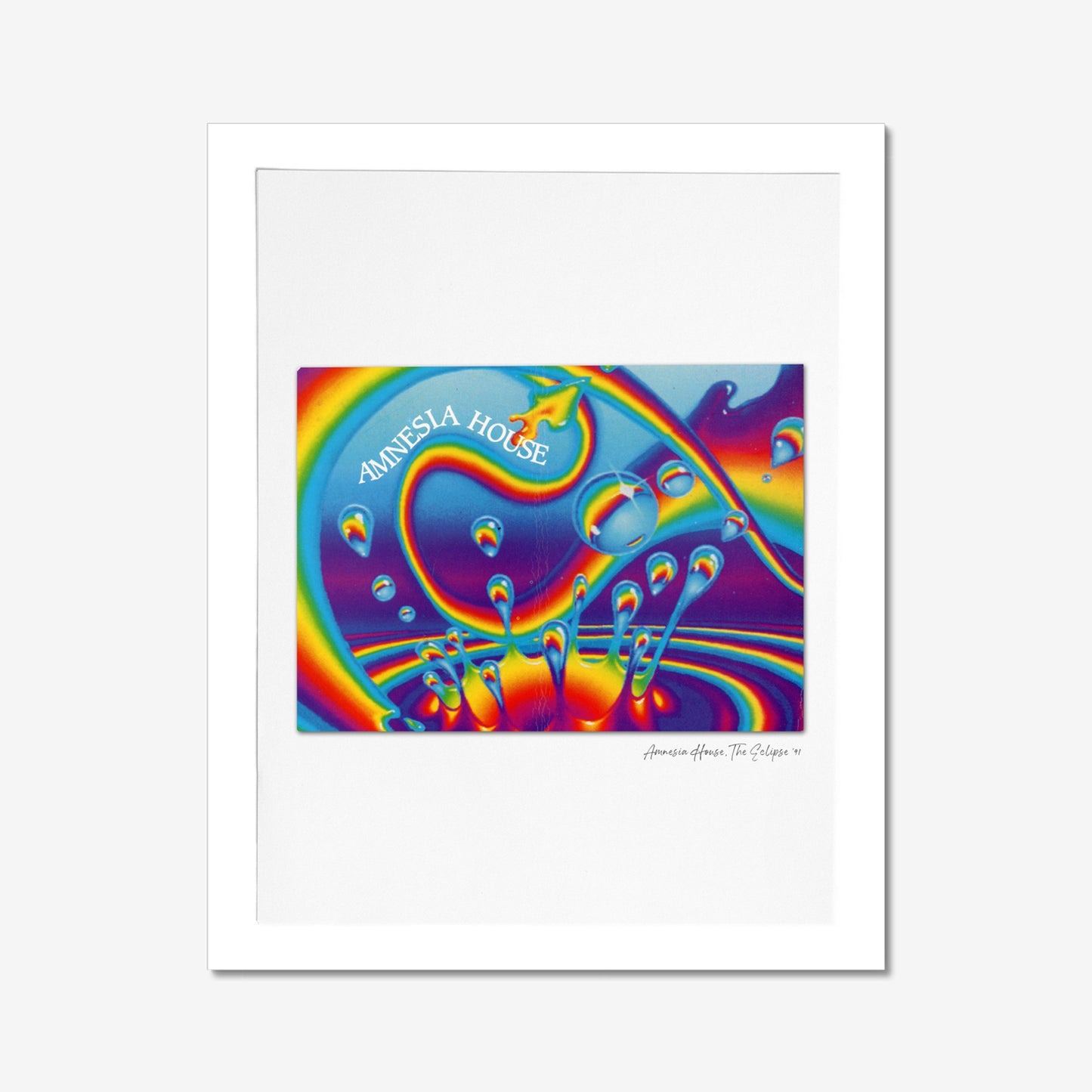 Amnesia House - Photographic Print of Rave Flyer-Jason Groom Designs