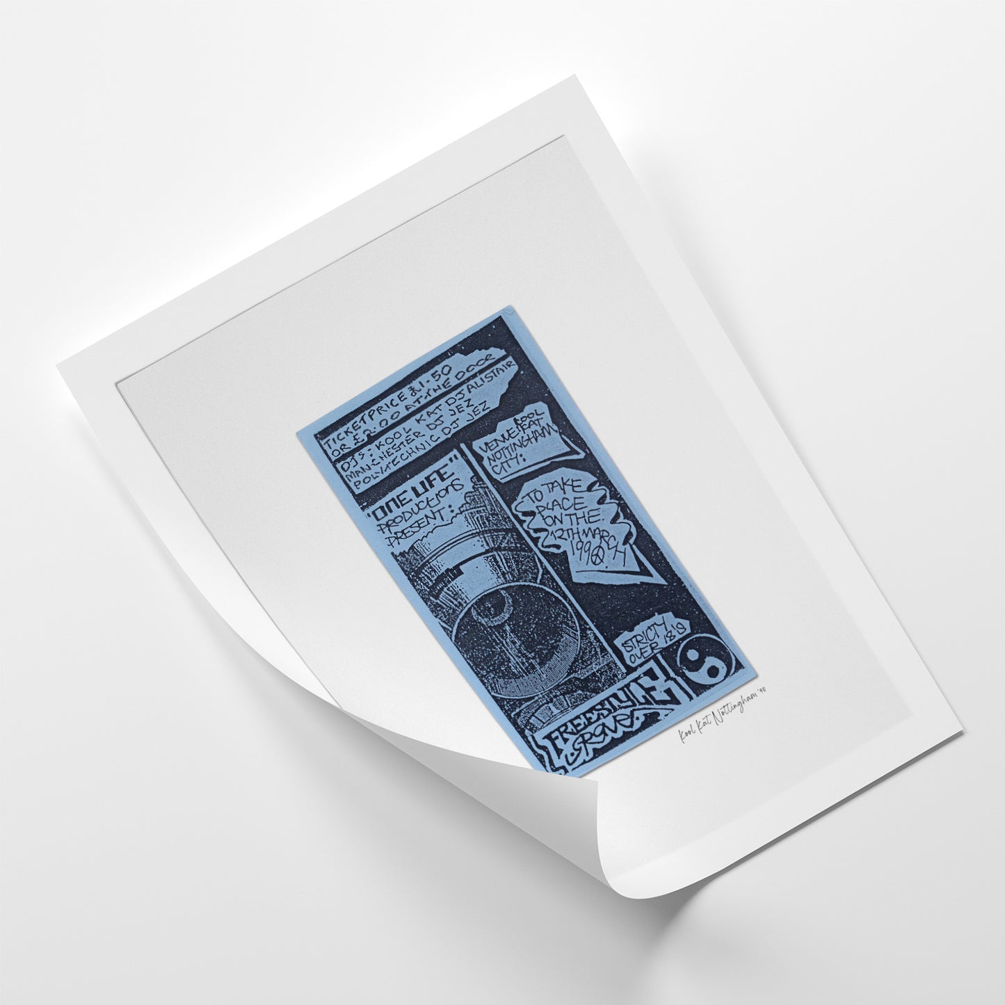 Freestyle Raver - Photographic Print of Rave Flyer-Jason Groom Designs