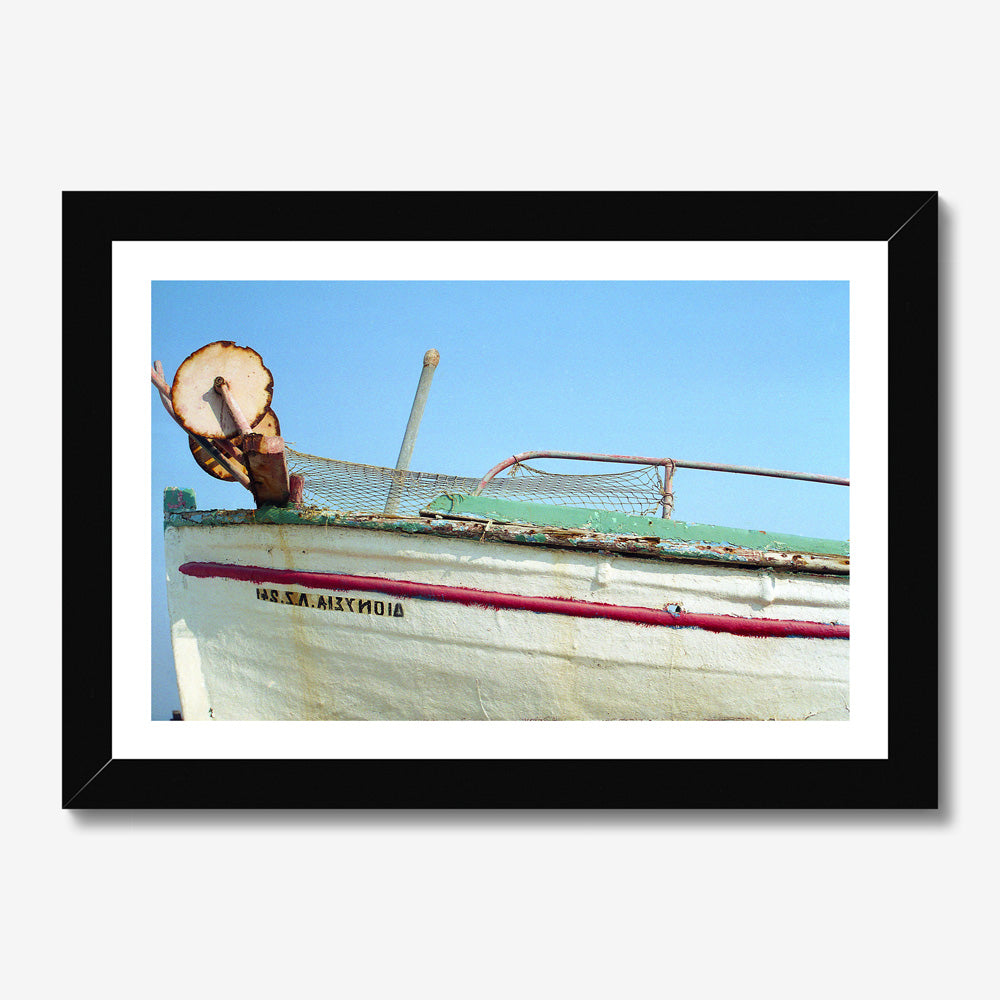 Greek Boat Wall Art - Photographic Print-Jason Groom Designs