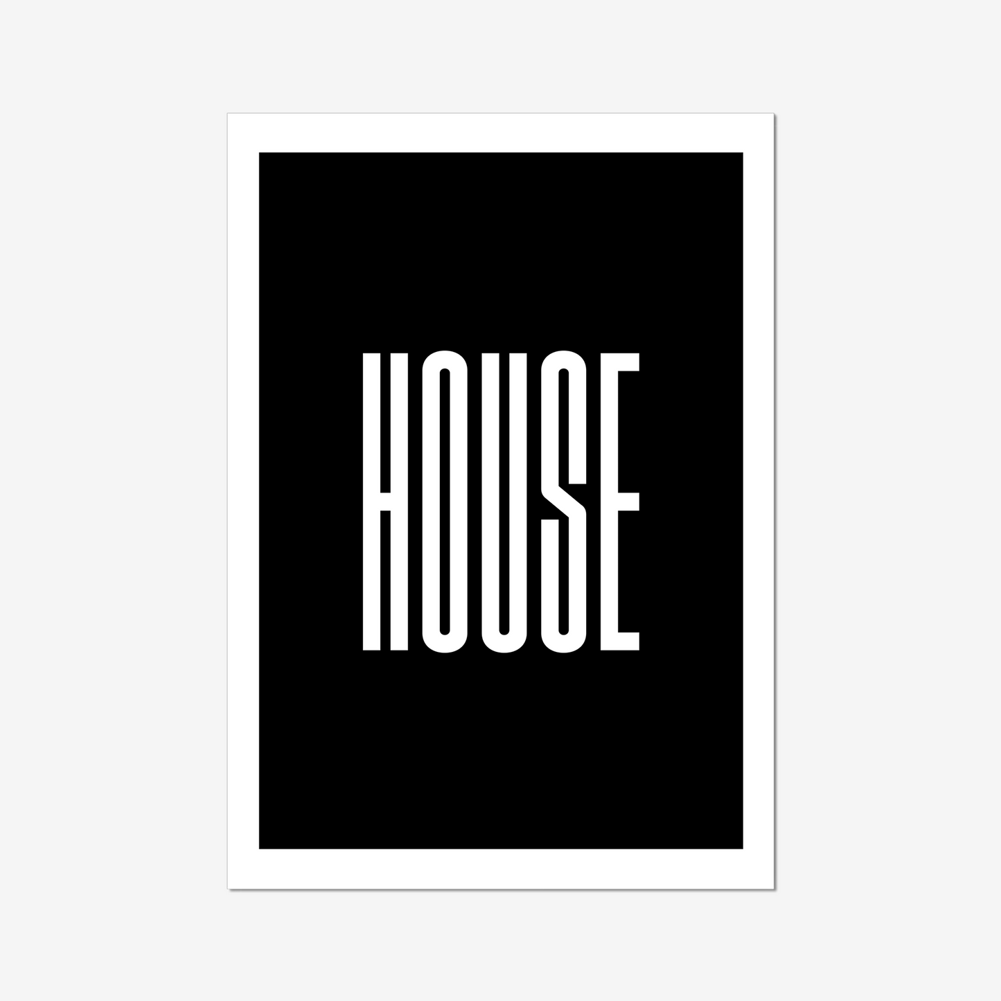 House - A2 Poster Graphic Print - Wall Art-Jason Groom Designs