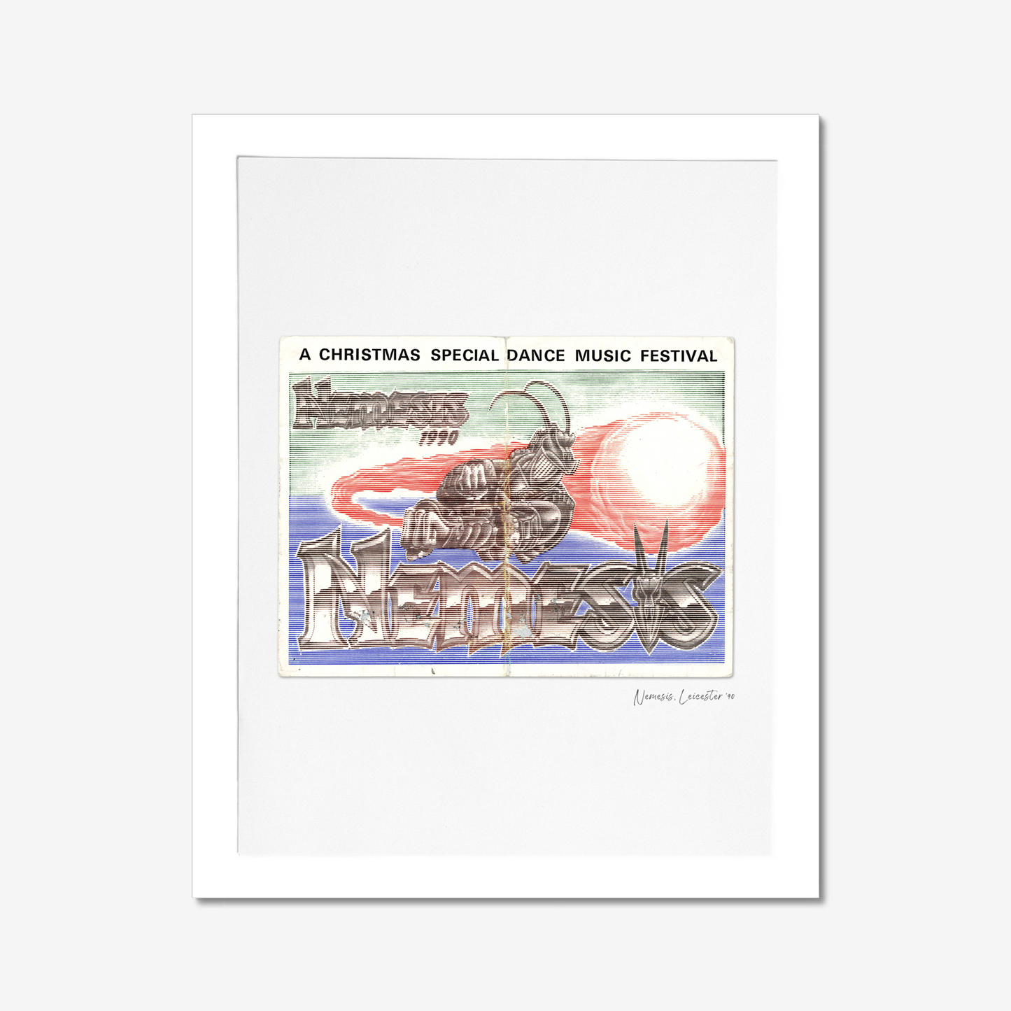 Nemesis - Photographic Print of Rave Flyer-Jason Groom Designs