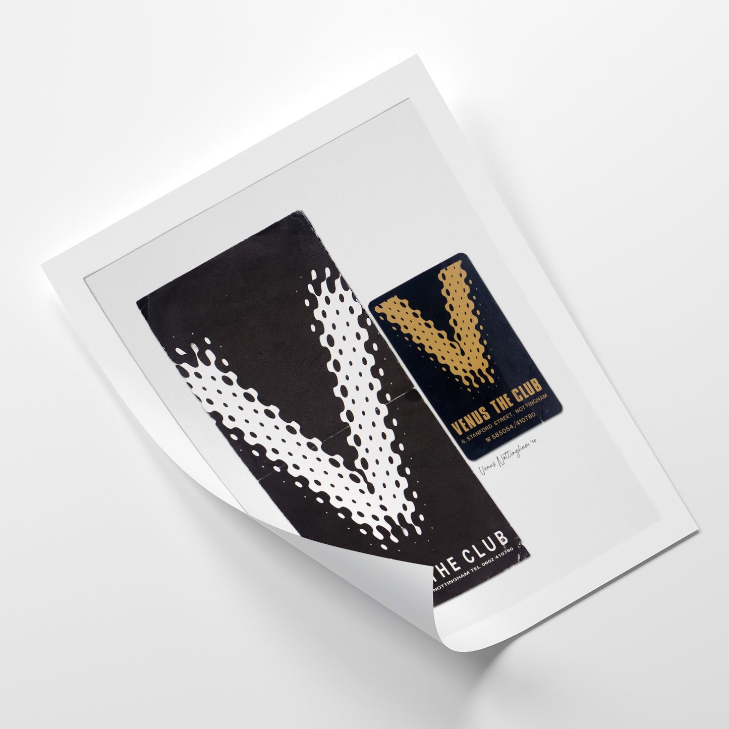 Venus Nottingham - Photographic Print of Rave Flyer-Jason Groom Designs