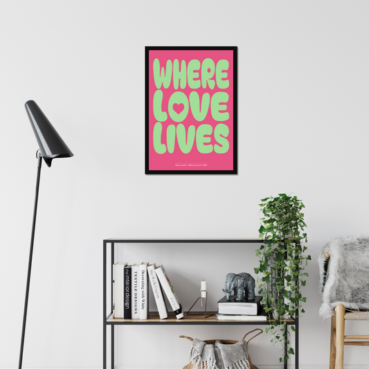 Where Love Lives - A2 90s Rave Poster