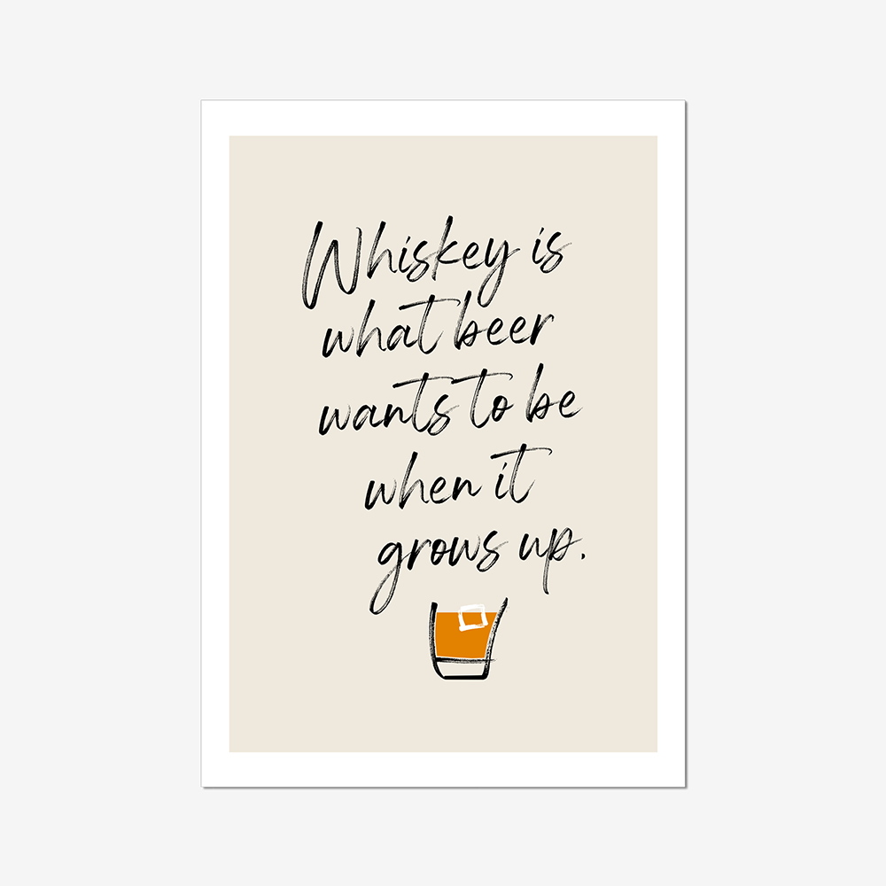 Whisky - A2 Poster Graphic Print - Wall Art-Jason Groom Designs