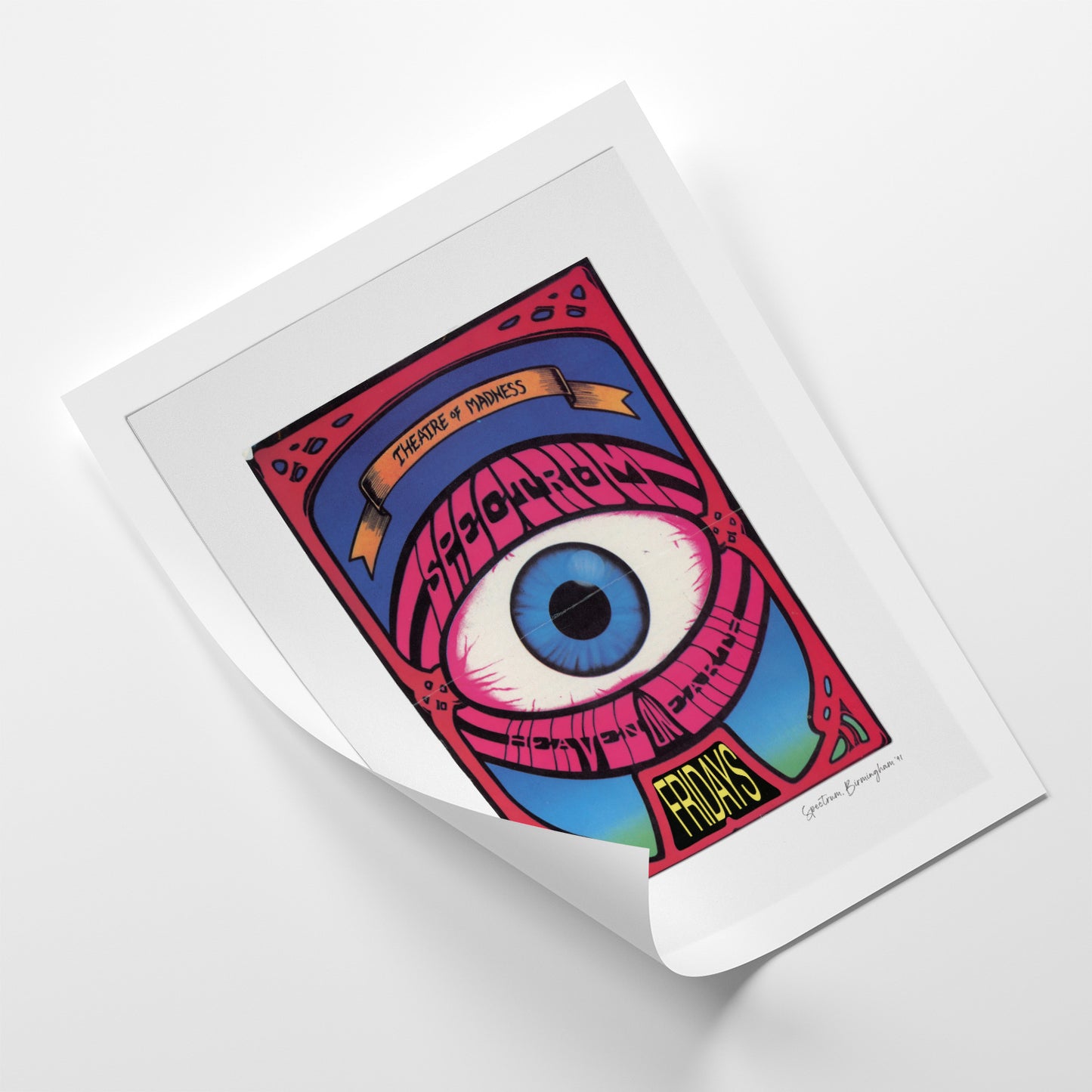 Spectrum - Photographic Print of Rave Flyer-Jason Groom Designs