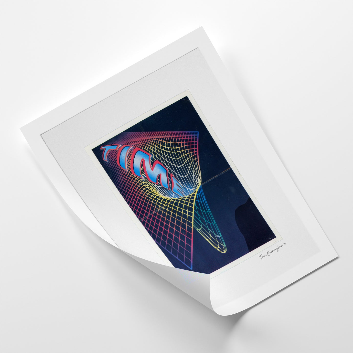 Time - Photographic Print of Rave Flyer-Jason Groom Designs