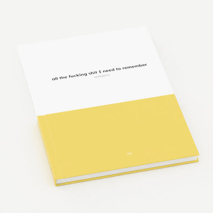 A5 Notebook - all the fucking shit I need to remember-Jason Groom Designs