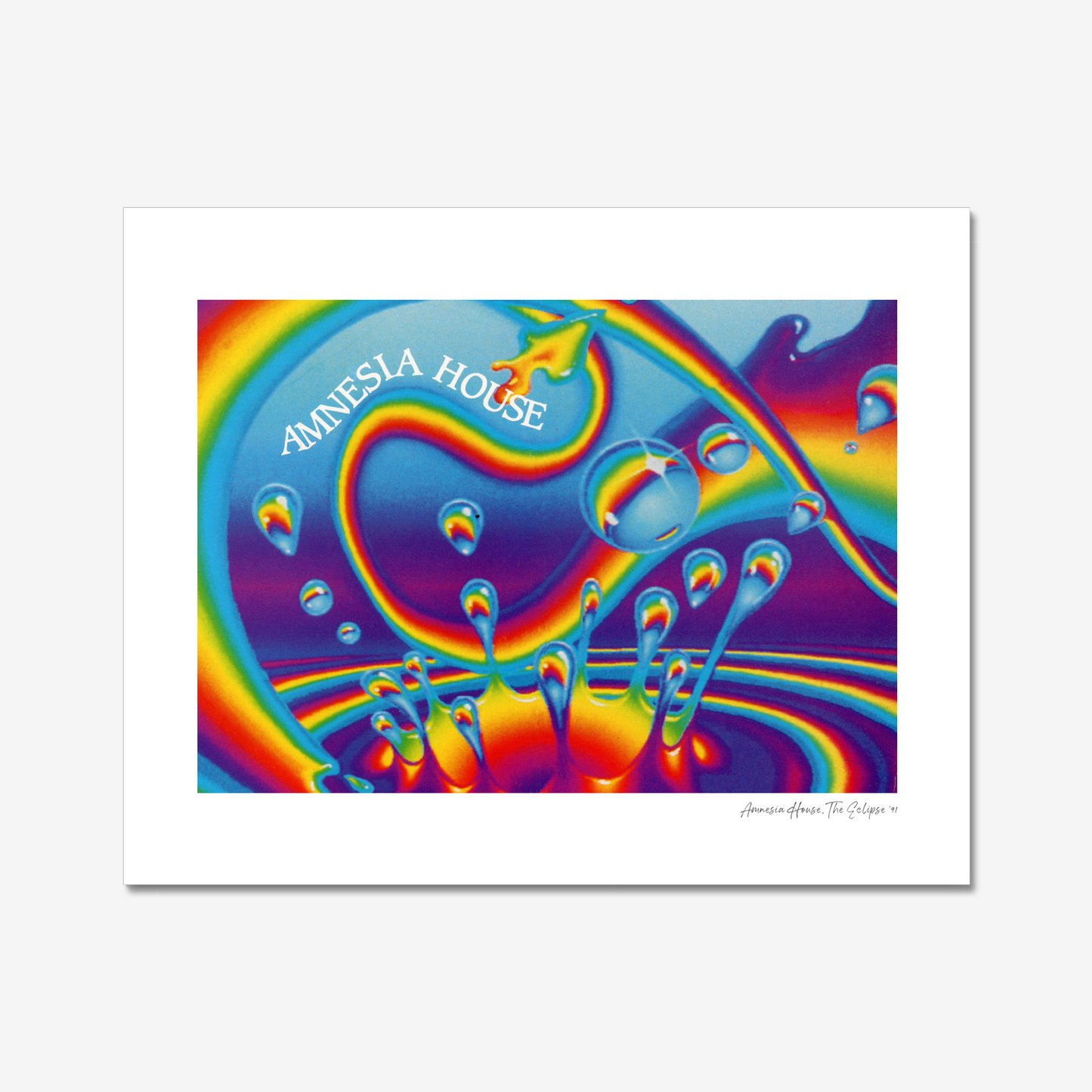 Amnesia House - Photographic Print of Rave Flyer