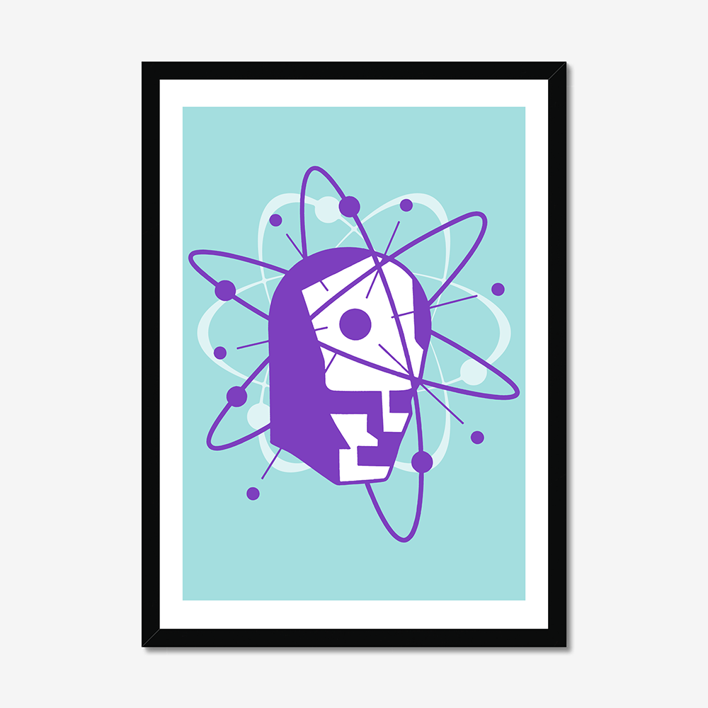 Atomic Head - A2 90s Rave Poster