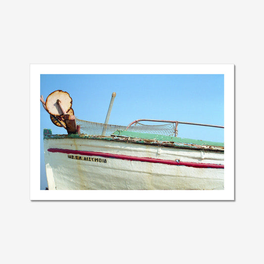 Greek Boat Wall Art - Photographic Print