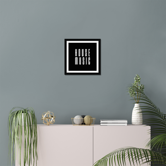 House Music - Square Poster Graphic Print - Wall Art