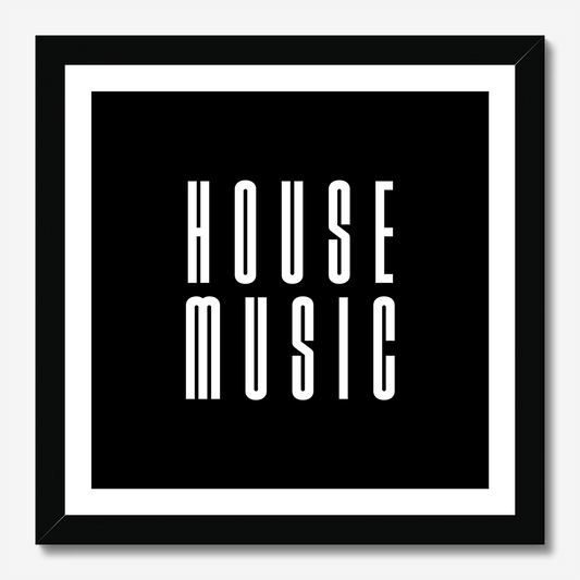 House Music - Square Poster Graphic Print - Wall Art