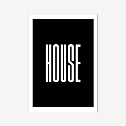 House - A2 Poster Graphic Print - Wall Art-Jason Groom Designs