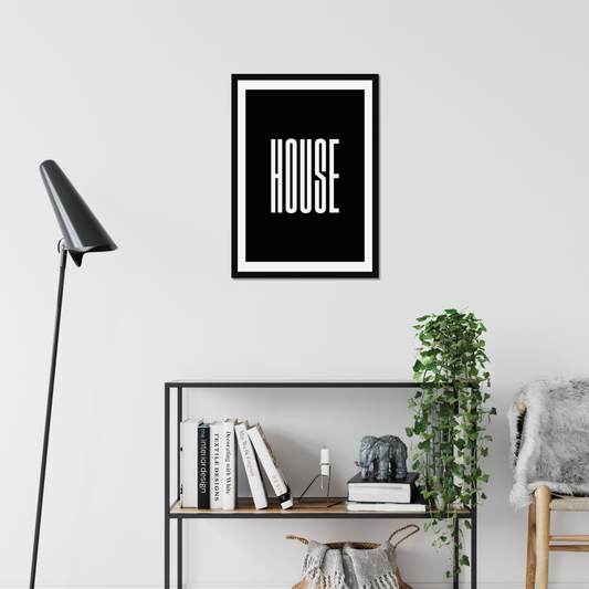 House - A2 Poster Graphic Print - Wall Art