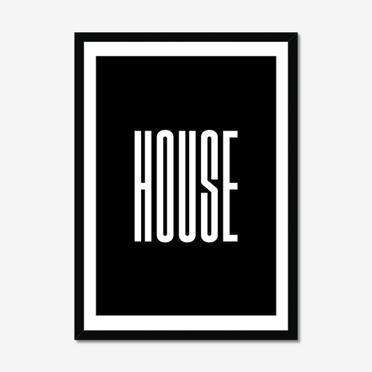 House - A2 Poster Graphic Print - Wall Art