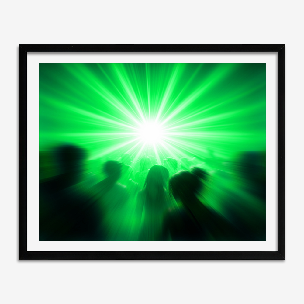 Neon Surge - Photographic Print of Rave-Jason Groom Designs