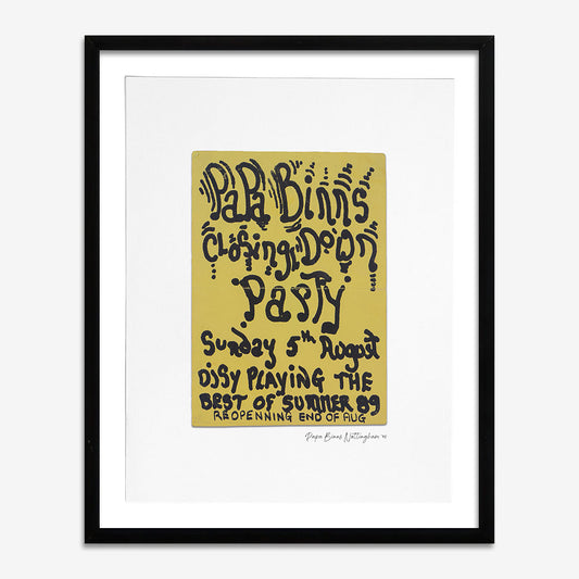 PaPa-Binns - Photographic Print of Rave Flyer