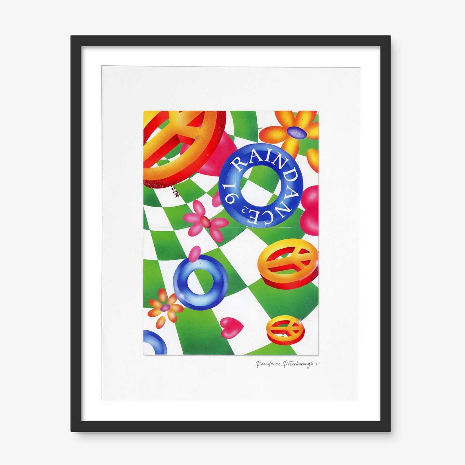 Raindance at Peterborough - Photographic Print of Rave Flyer-Jason Groom Designs