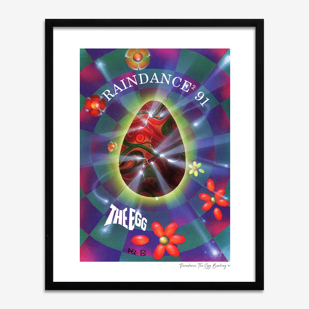 Raindance at Barking - Photographic Print of Rave Flyer