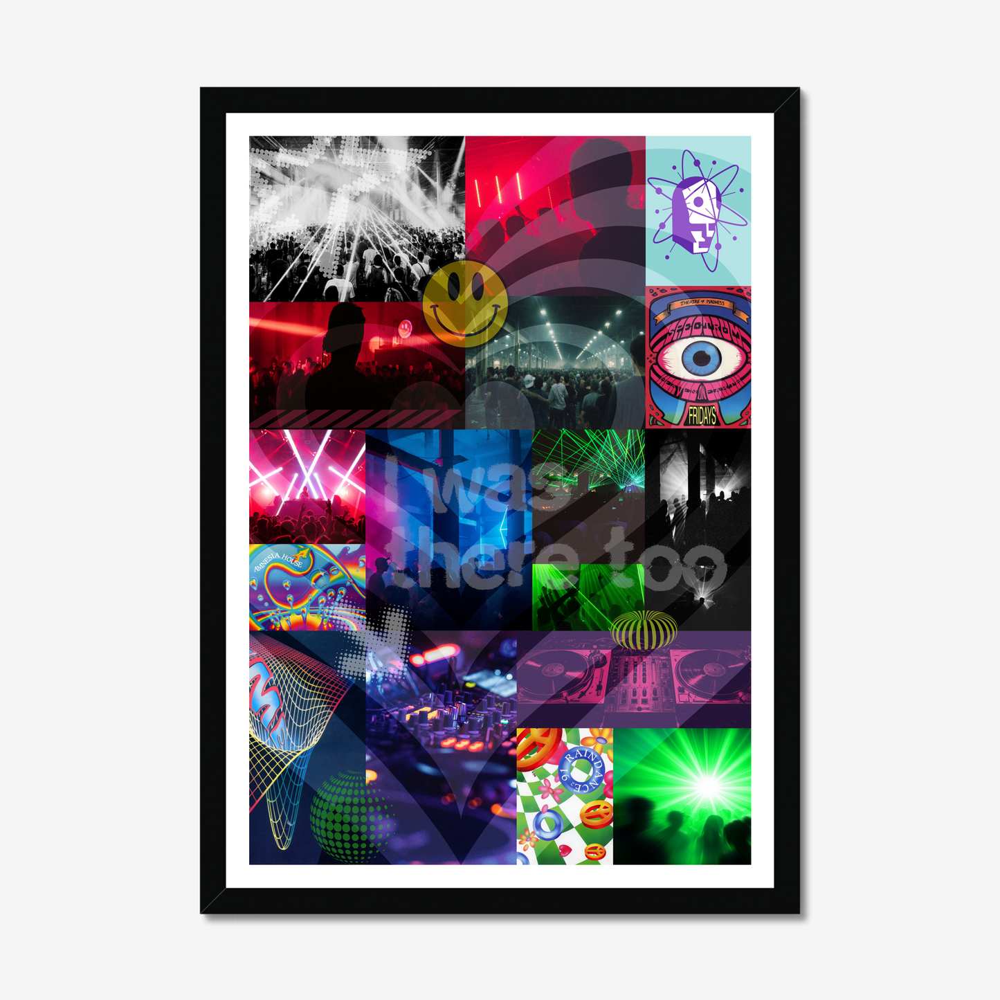 Rave Fragments - A2 90s Rave Poster
