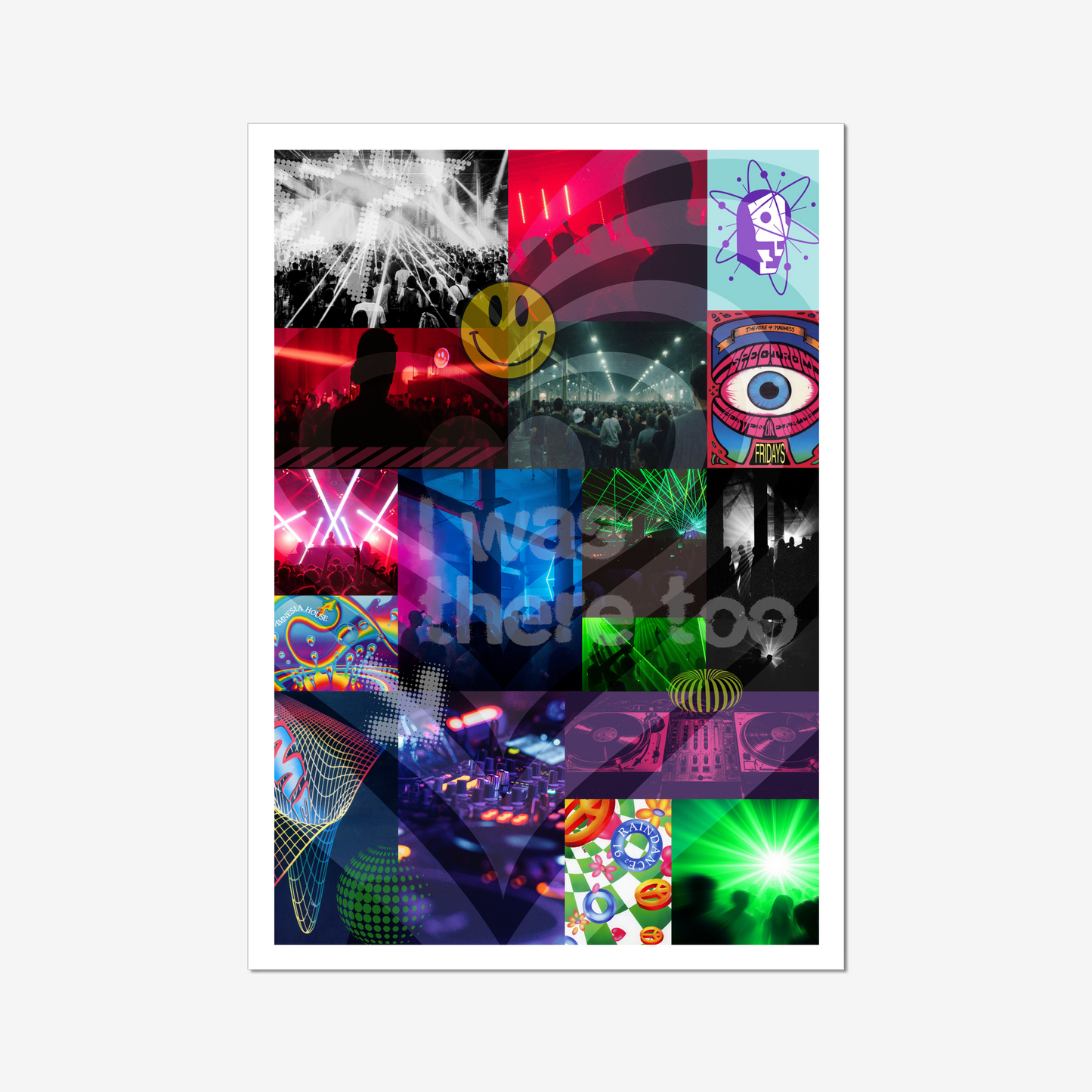 Rave Fragments - A2 90s Rave Poster