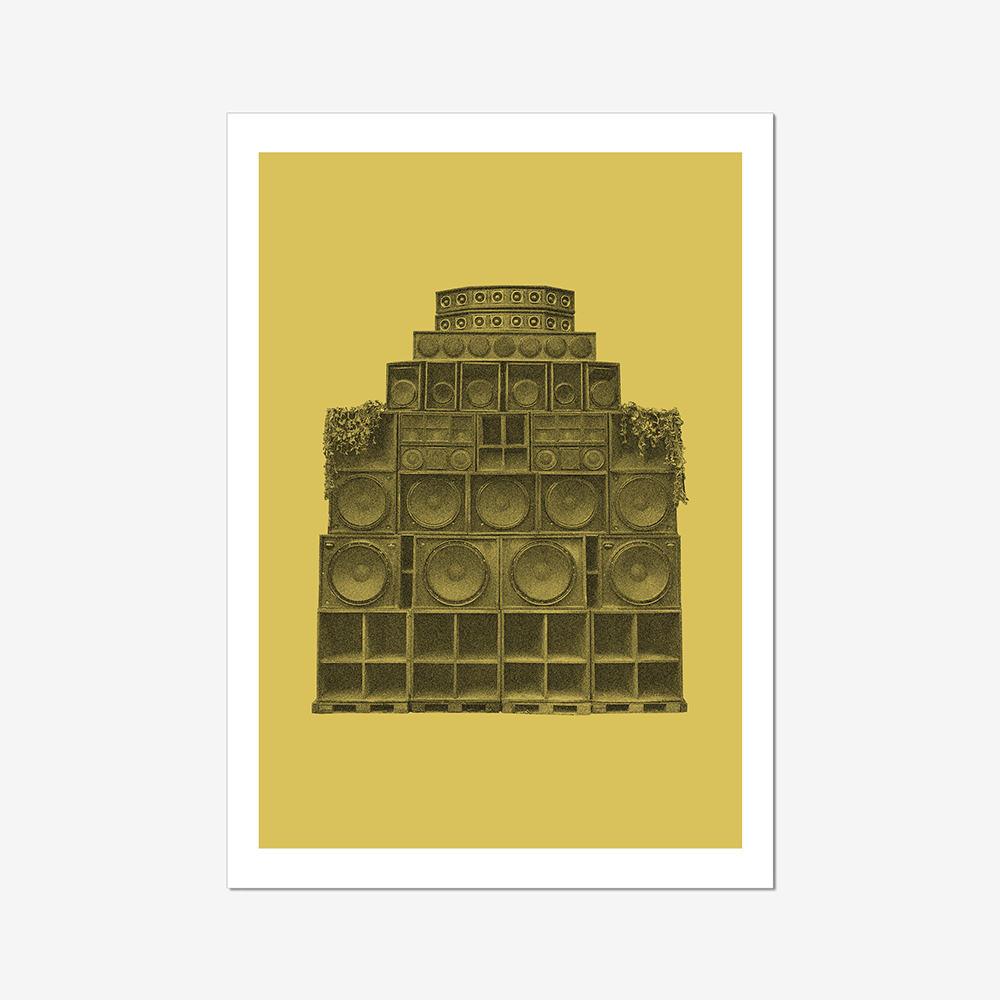 Sound System - A2 Poster Graphic Print - Wall Art-Jason Groom Designs