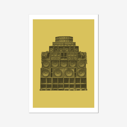 Sound System - A2 Poster Graphic Print - Wall Art-Jason Groom Designs