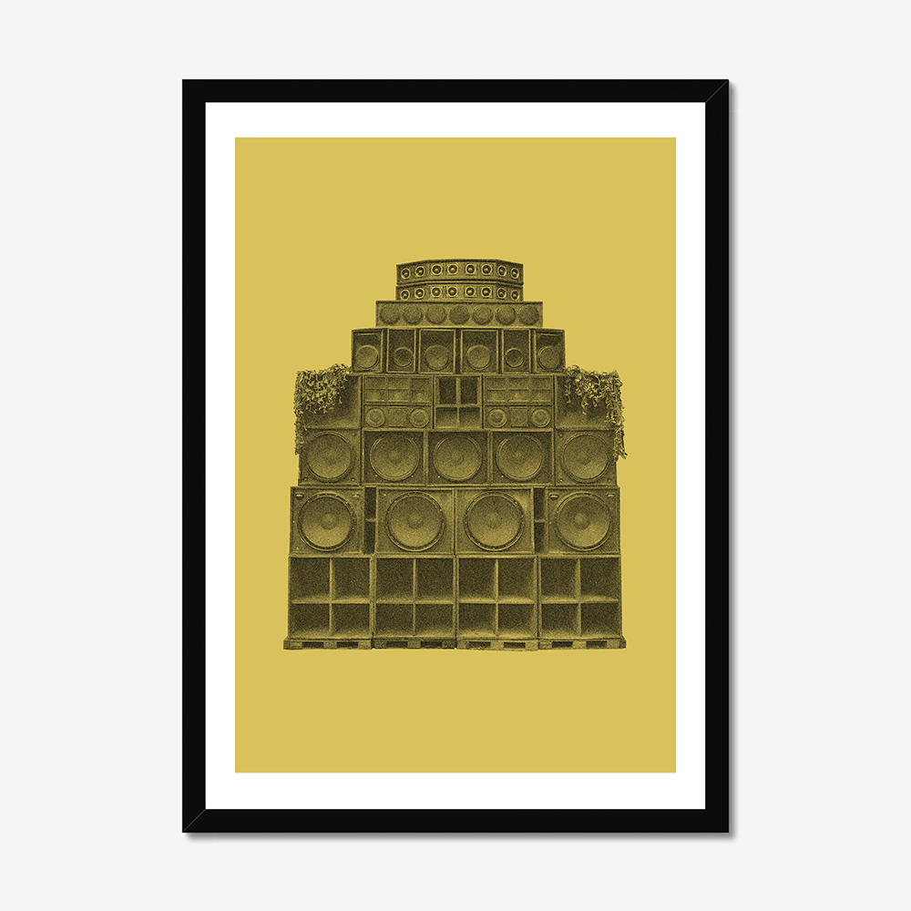 Sound System - A2 Poster Graphic Print - Wall Art-Jason Groom Designs