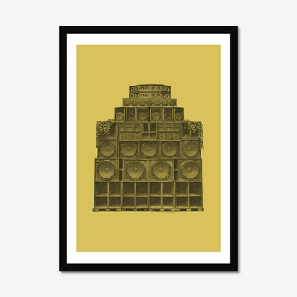 Sound System - A2 Poster Graphic Print - Wall Art-Jason Groom Designs
