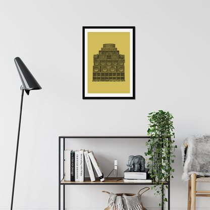 Sound System - A2 Poster Graphic Print - Wall Art-Jason Groom Designs