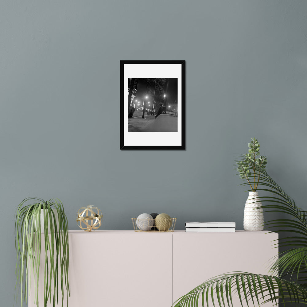 Vintage Black and White Nottingham Square Photograph Print Wall Art