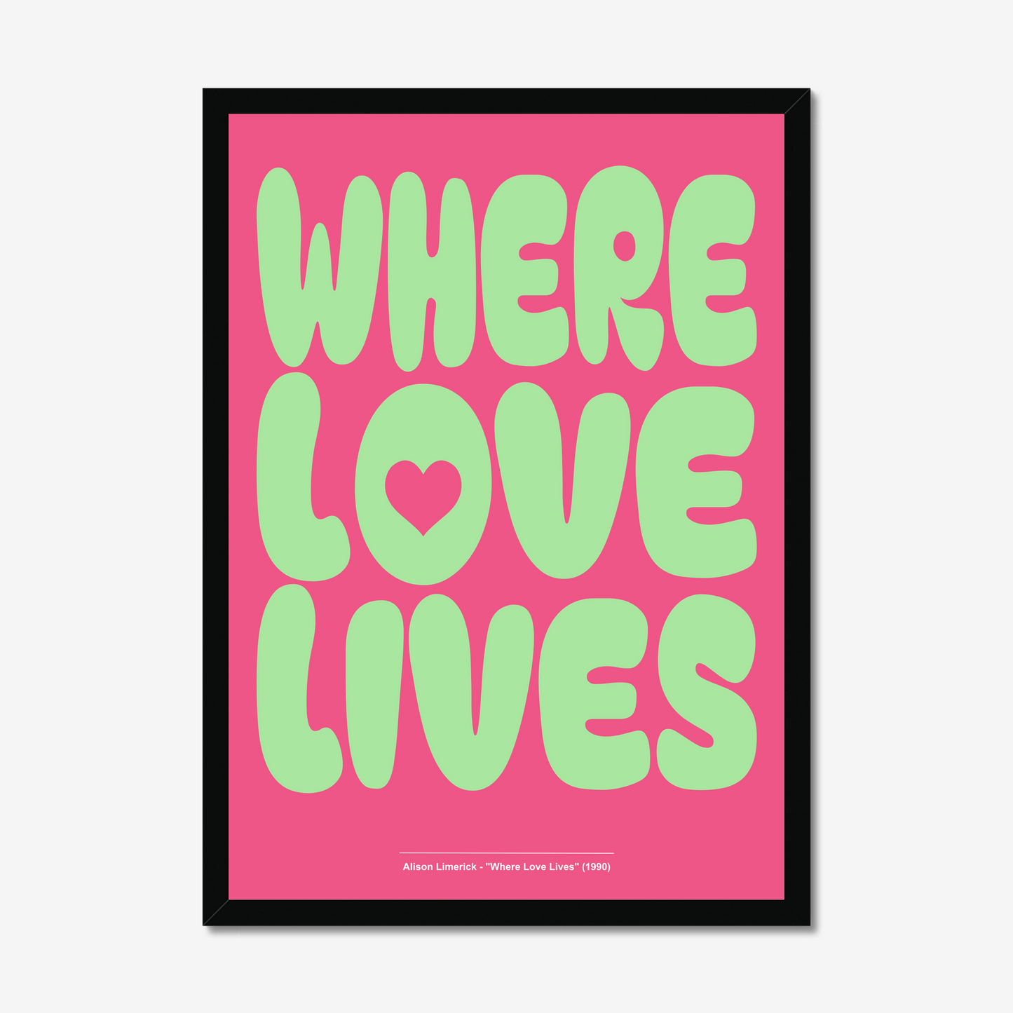 Where Love Lives - A2 90s Rave Poster