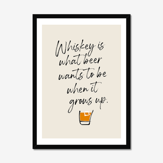 Whisky - A2 Poster Graphic Print - Wall Art