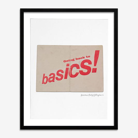 Back to Basics - Photographic Print of Rave Flyer