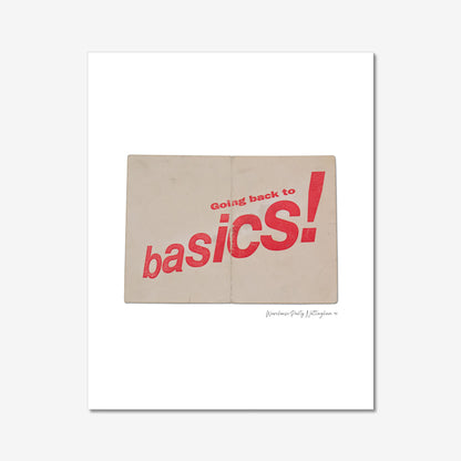 Back to Basics - Photographic Print of Rave Flyer