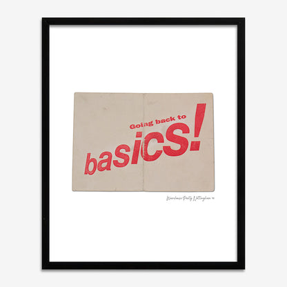 Back to Basics - Photographic Print of Rave Flyer