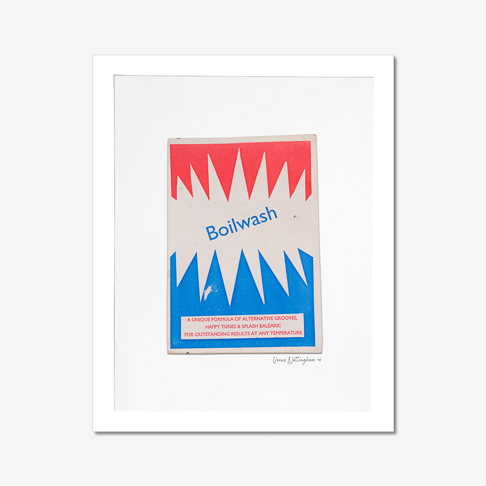 Boilwash - Photographic Print of Rave Flyer