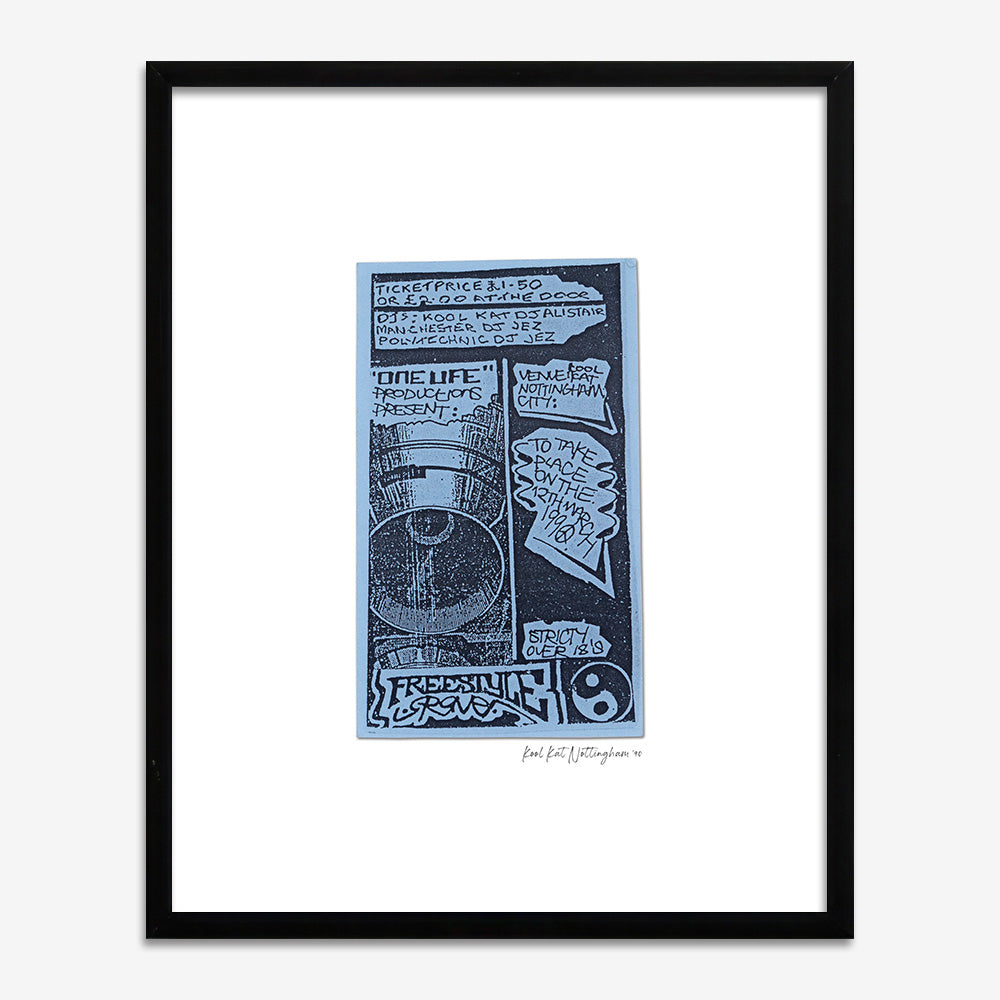 Freestyle Raver - Photographic Print of Rave Flyer