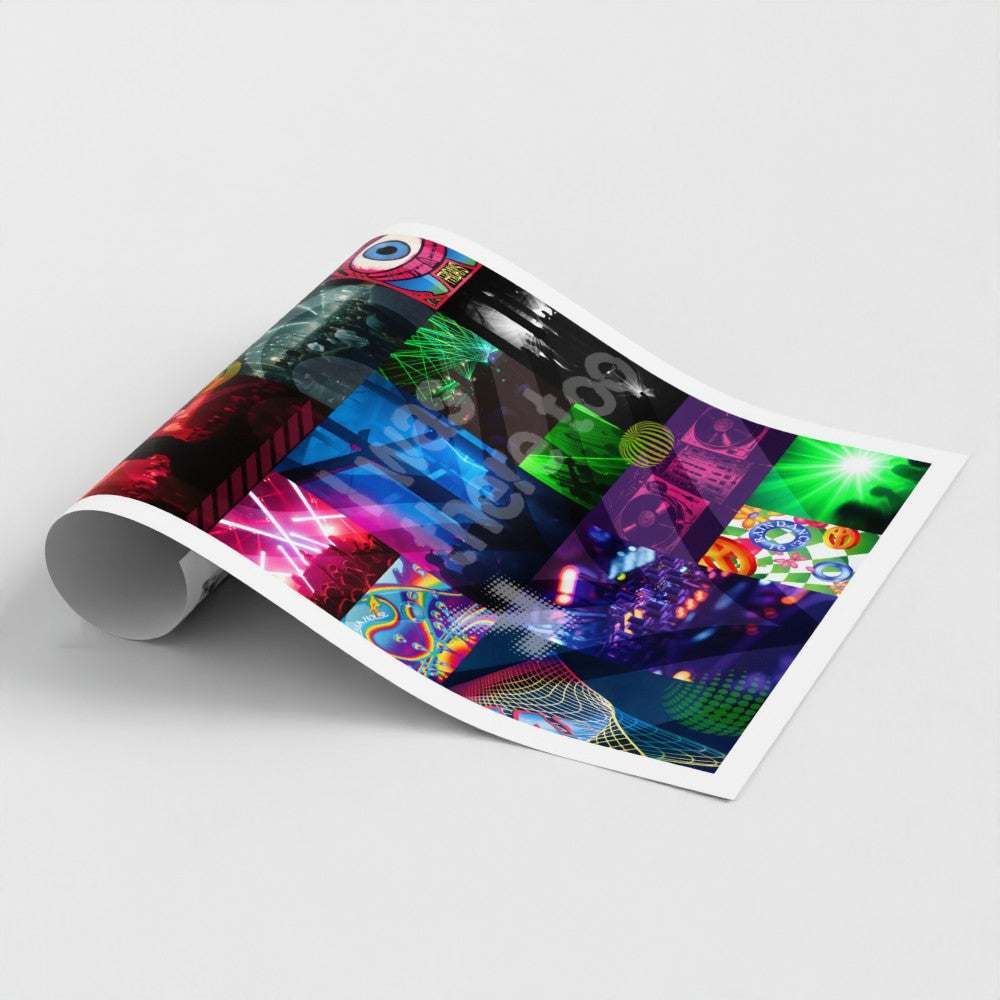 Rave Fragments - A2 90s Rave Poster
