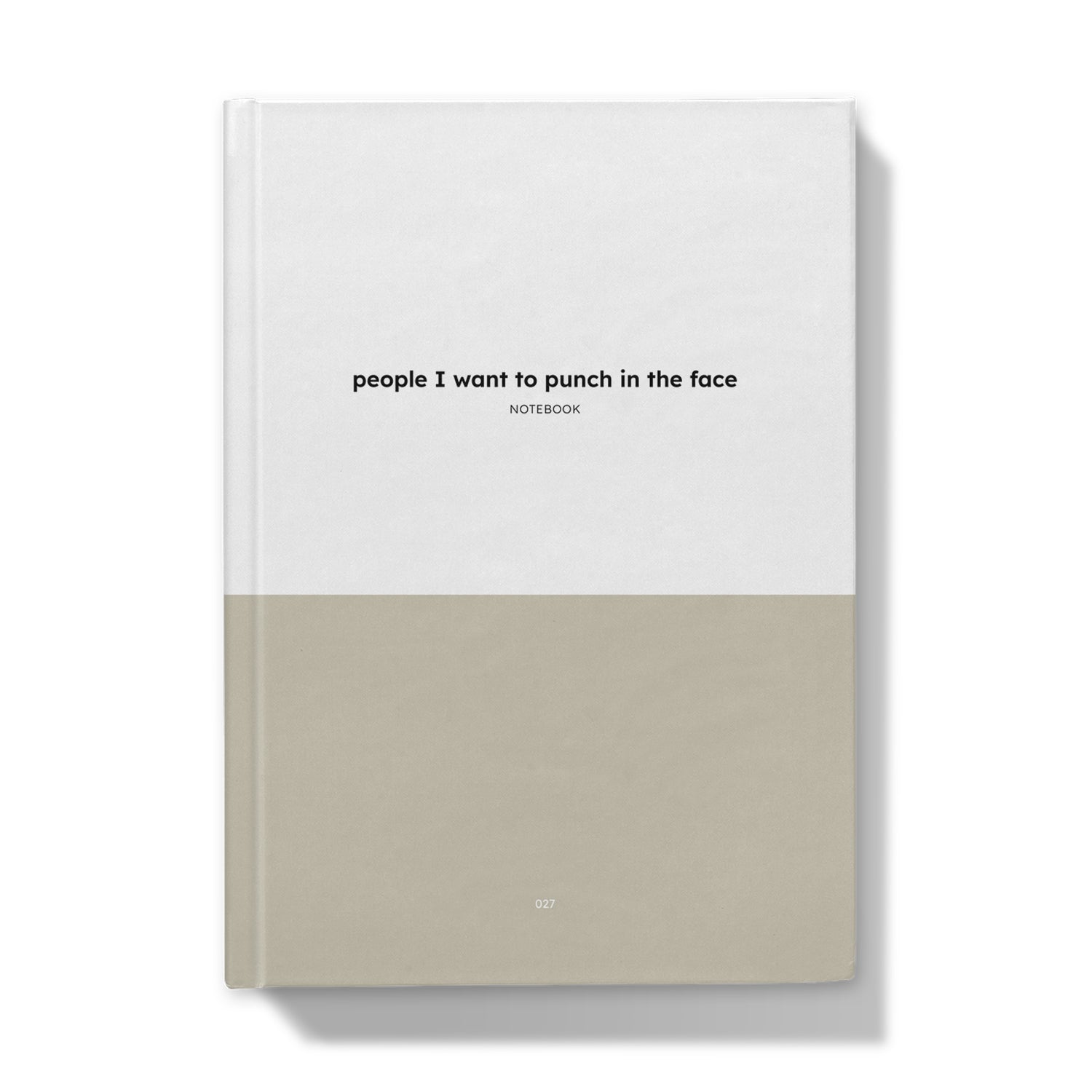 A5 Notebook - people I want to punch in the face-Jason Groom Designs