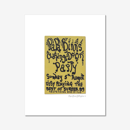 PaPa-Binns - Photographic Print of Rave Flyer