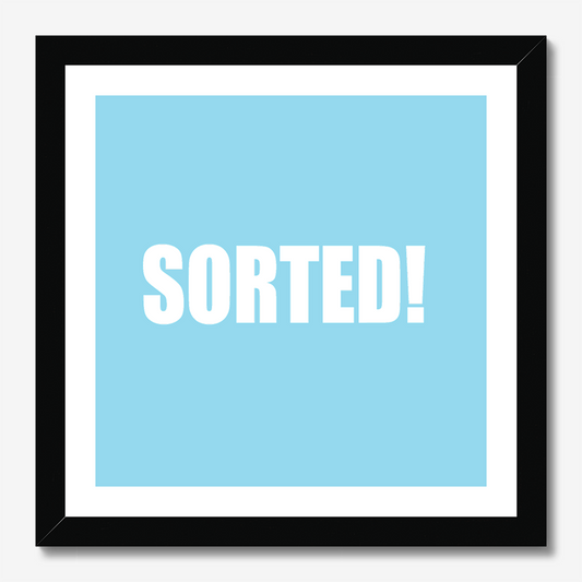 Sorted - Square Poster Graphic Print - Wall Art