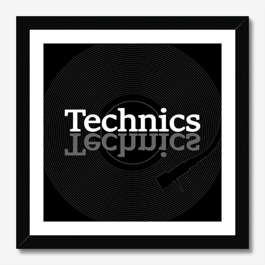 Technics - Square Poster Graphic Print - Wall Art
