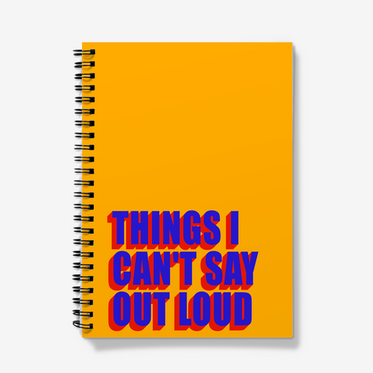 A5 Spiral Notebooks - things I can't say out loud-Jason Groom Designs